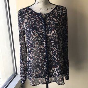 Ann Taylor Loft Sheer Blouse